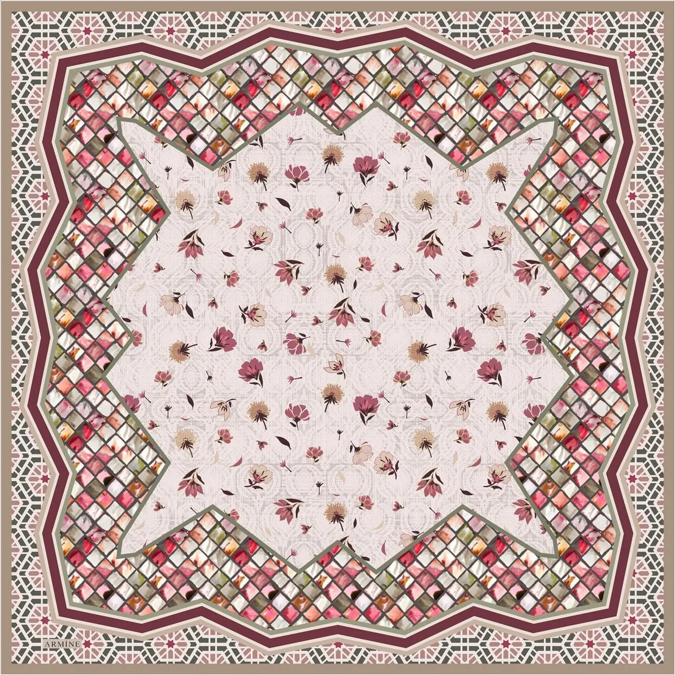 Armine Islamic Silk Head Wrap Chandra