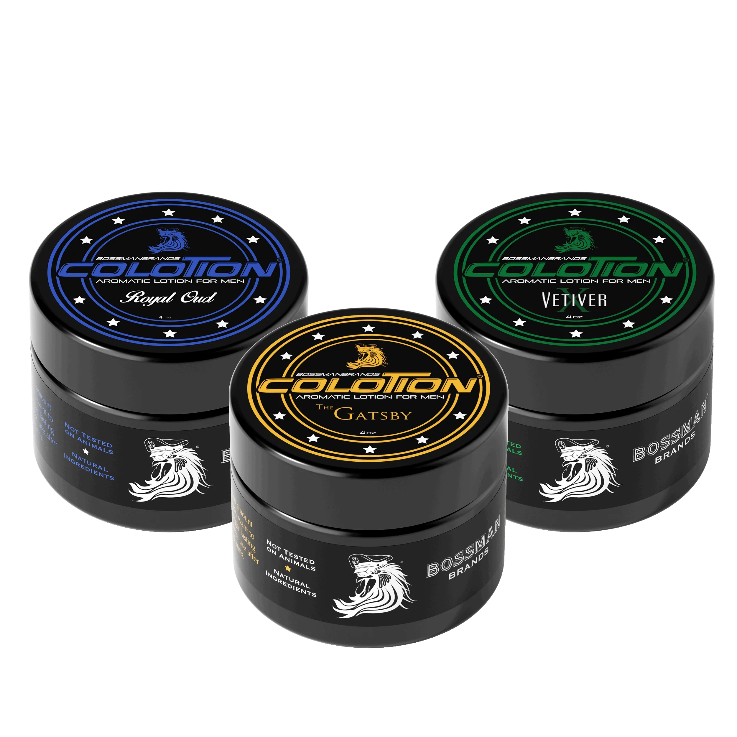 Colotion - Variety Pack (Vetiver X, The Gatsby, Royal Oud, Stagecoach)