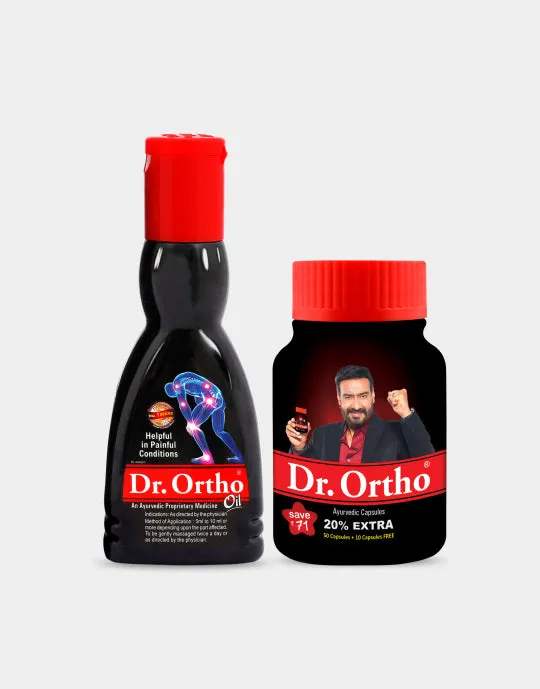 Dr. Ortho Ayurvedic Oil 60ml   60Caps [Combo Pack]