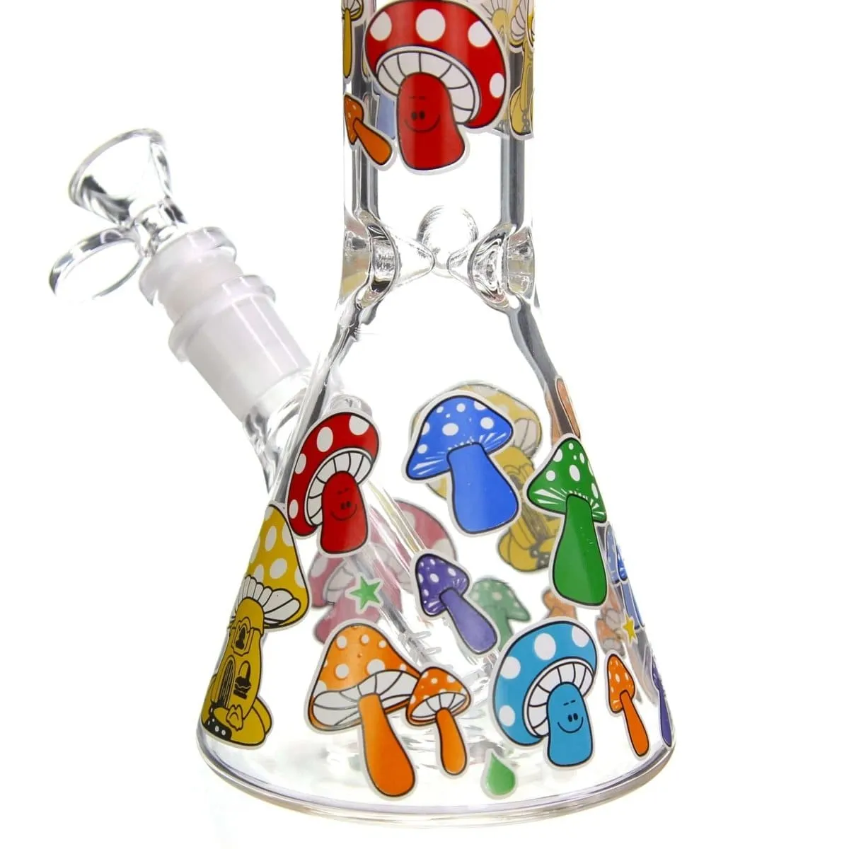 Glow-in-the-Dark Mushroom Beaker Bong