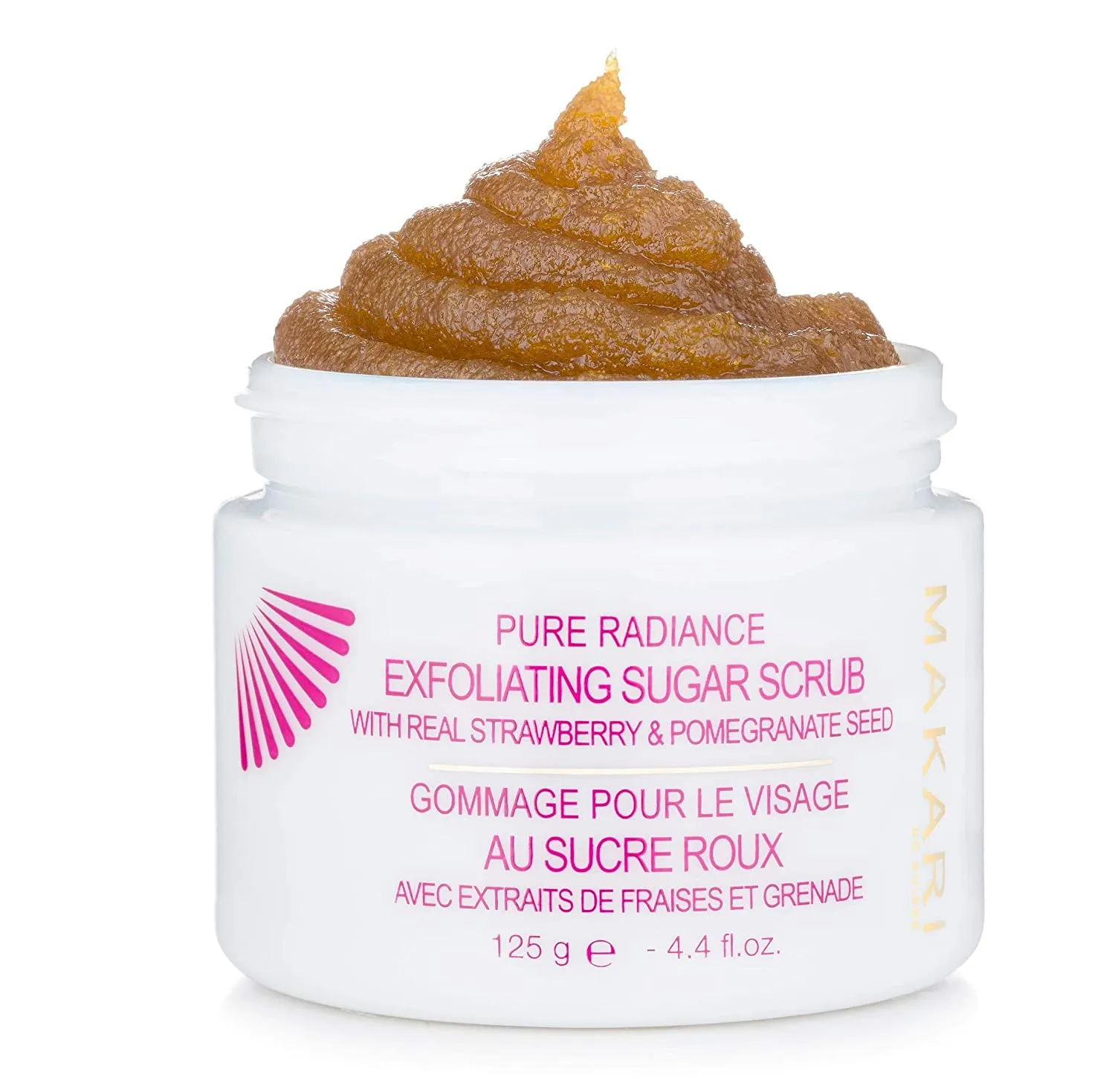 Makari Exfoliating Sugar Scrub With Strawberry & Pomegranate Seed 125g