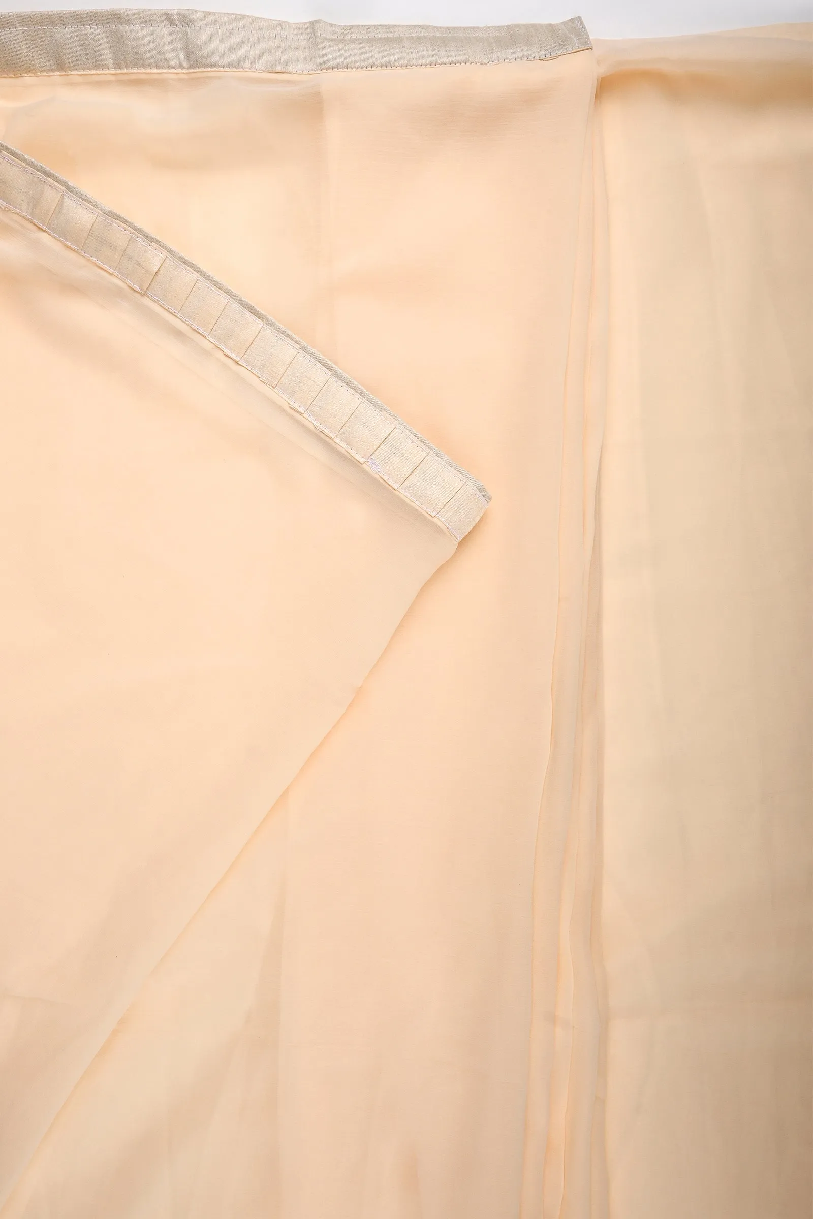 Teejh Farah Peach Georgette Ready to Drape Saree