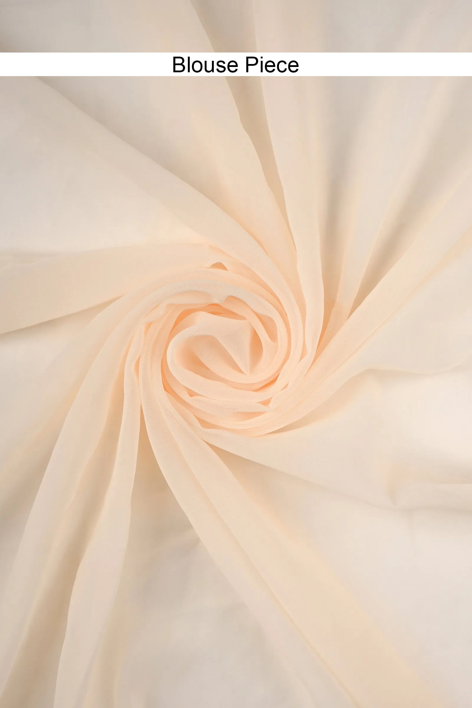 Teejh Farah Peach Georgette Ready to Drape Saree